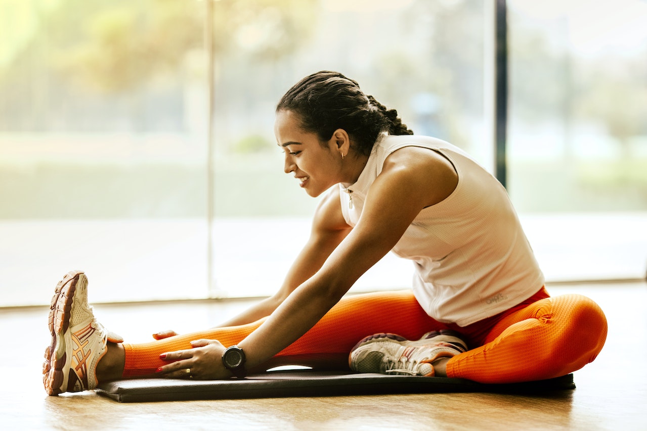 Woman doing yoga