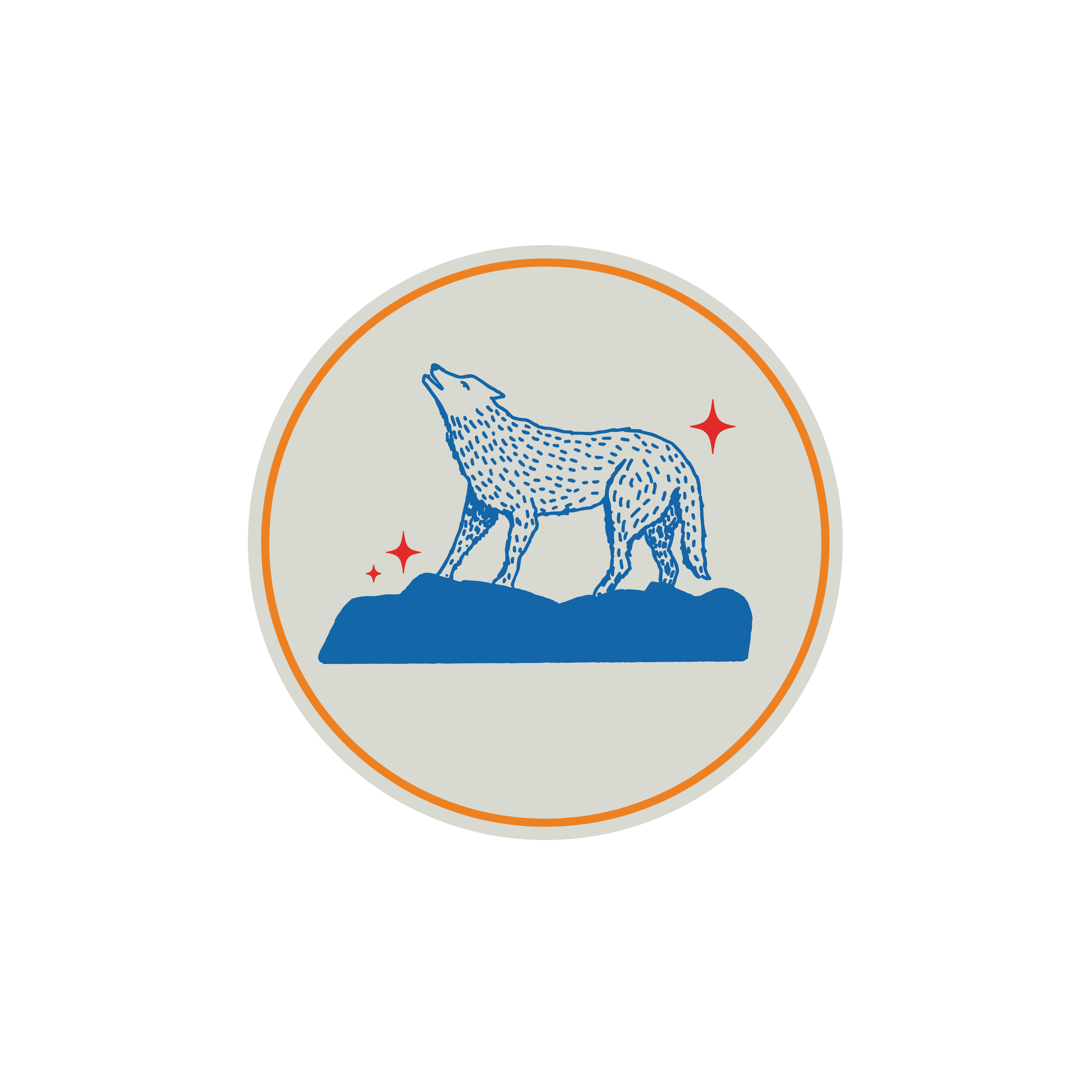 沙巴官网 wolf statue howling