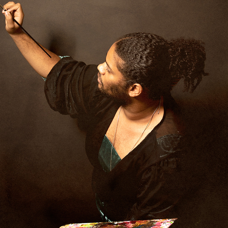 photo of figure painting