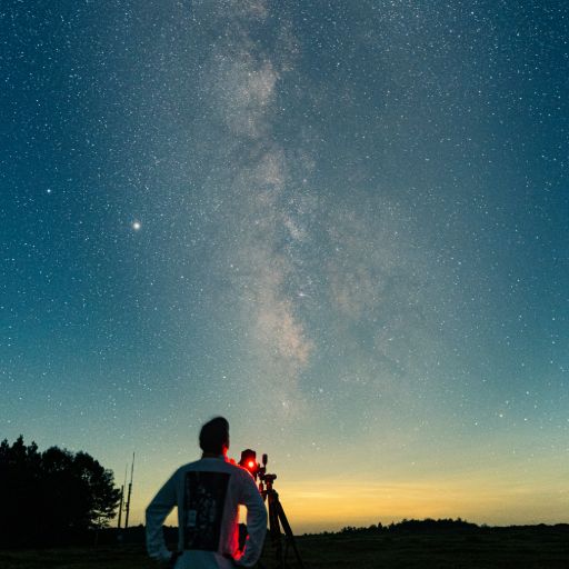 observatory at night