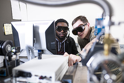 students in lab