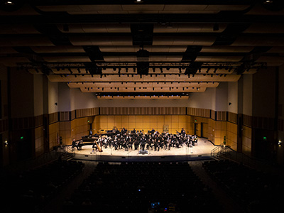 CCSPAC interior with Wind Ensemble