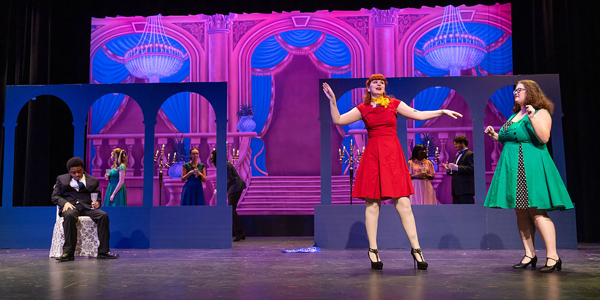 students performing in opera