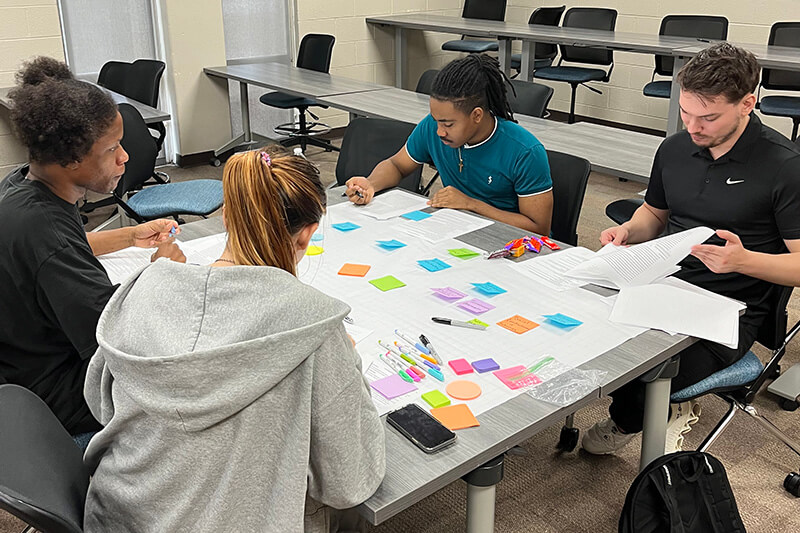 Hajkova's students work on concept maps
