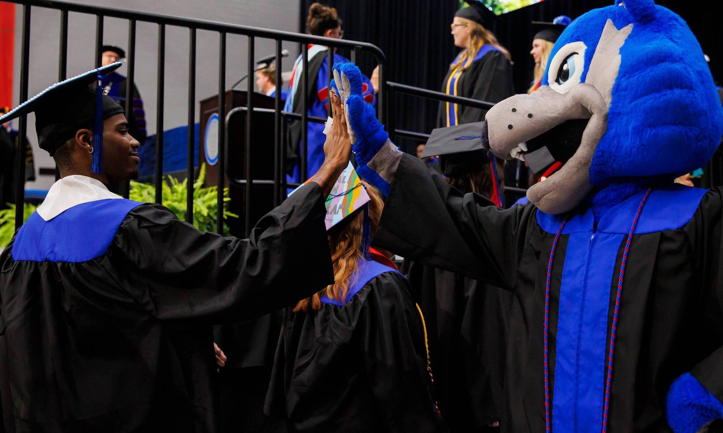 graduating student at the graduation ceremony