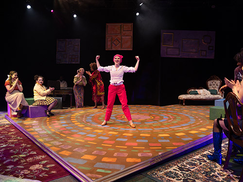 Dangle Theatre interior during performance